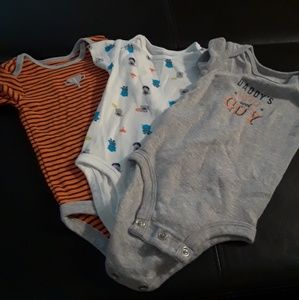 3 child of mine by Carter's onesies.
